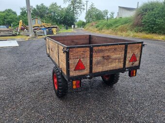 Sklopná vlečka malotraktor tk kobota iskei - 4