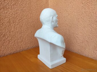 PORCELÁNOVÁ BUSTA V.I.LENINA značky LFZ, LOMONOSOV. - 4