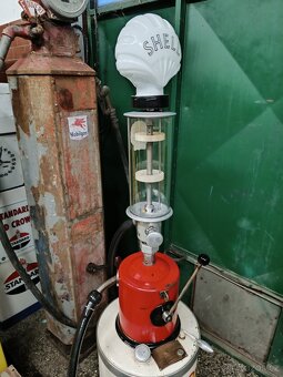 Benzínový stojan, čerpací vozík Shell 1960, dekorace - 4