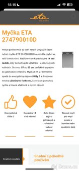 Myčka ETA 274790010D - 4