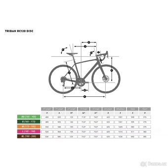 Silniční kolo Triban RC120 vel. S - 4