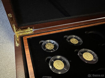 Dřevěná etue pro zlaté mince Slovenský orel 1/25oz 1oz - 4