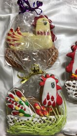 Slepička z perníku, kraslice, perníček, Zajíček - 4