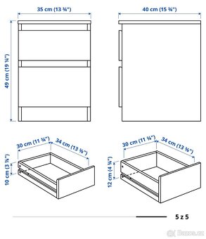 Prodam 2 noční stolky IKEA - 4