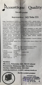 Reproduktory AQ Toba 221 včetně univerzálních stojánků - 4