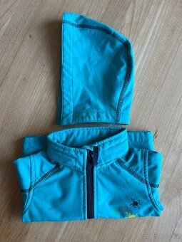 Softshell bunda s odnímatelnou kapucí, vel. 80 - 86 - 4