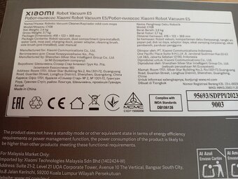 Roboticky vysavač Xiaomi Vacuuum E5 - 4
