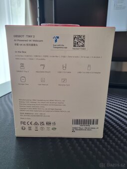 OBSBOT Tiny 2 4K (plnohodnotná, ne Lite) webkamera - 4