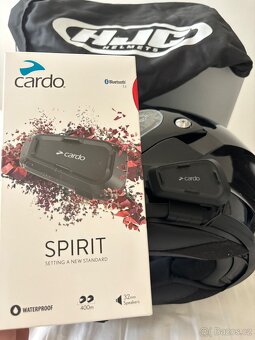 Výklopná přilba HJC C91 Black (Velikost L 59-60) + Cardo Spi - 4