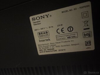 Smart TV Sony KD-70XF8305 - 4