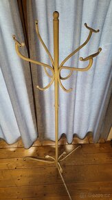 Stojanový starožitný kovový věšák - 4