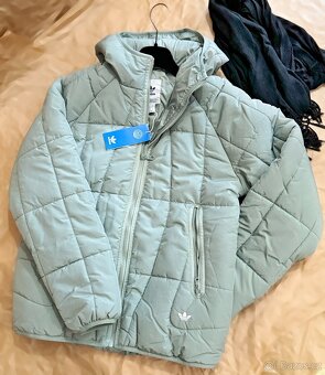 Adidas Puffer Hooded Jacket Unisex Bunda Mint XS - 4