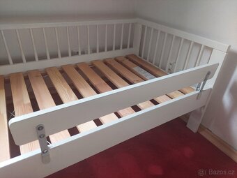 Dětská postel IKEA Gulliver 160x70 + matrace atd. - 4