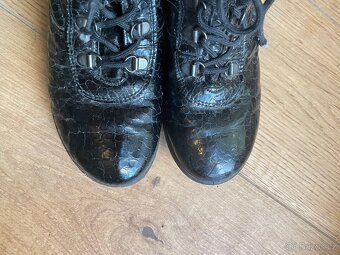 Kožené italské boty s kožíškem 37 - 4