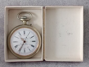 Obrovské kapesní velmi staré hodinky, 66mm, 180gramu - 4