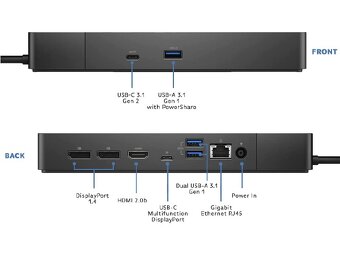 NOVÁ USB-C dokovací stanice Dell WD19S včetne zdroje 130W - 4