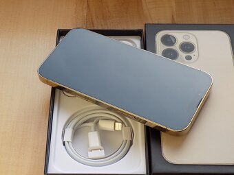 APPLE iPhone 13 Pro 256GB Gold - ZÁRUKA - TOP STAV-100%BAT - 4