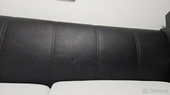 Manželská postel s úložným prostorem a čelem - 4