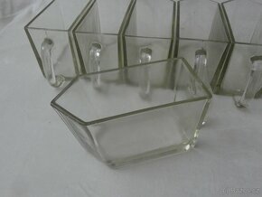 Skleněné šuplíky do kredence kořenky masivní sklo - 4