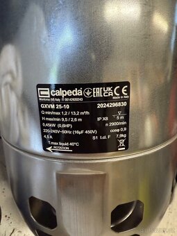 CALPEDA GXVM 25-10 230V 0,45KW PONORNÉ DRENÁŽNÍ ČERPADLO S P - 4