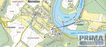 Stavební pozemek 820 m2 a louka 1169 m2 Všemyslice - 4
