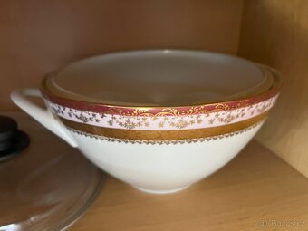 Jídelní servis zlato-fialový porcelán HC Chodov - 4