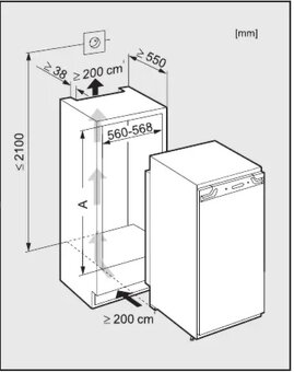 Vestavná kombinovaná lednice Miele K9758 iDF - 4