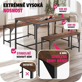 Jídelní set Bolton nový - 4