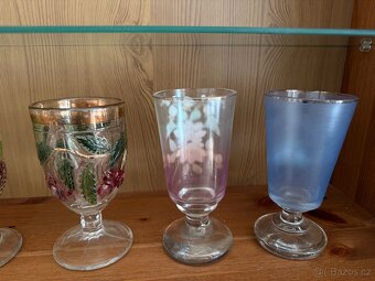 Starožitné sklenice grogovky - 4