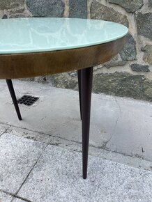Retro stolek s původním sklem - 4