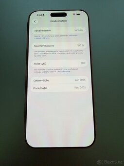 iPhone 17 Pro Max 256 GB, 100% Baterie - 4