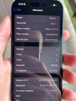 iPhone 16 Pro 128GB - Záruka - 4