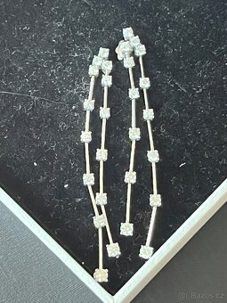Zlaté Náušnice s diamanty - 4