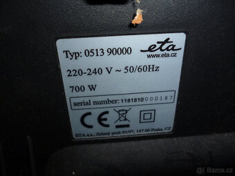 bezsáčkový vysavač tesco ,velký sací výkon 1600w za 1500kč - 4