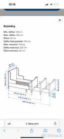 Rostoucí dětská postel IKEA BUSUNGE - 4