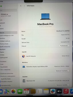 NOVÝ APPLE MACBOOK PRO 14” 2024 M3PRO/512B/18GB - 4