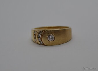 Zlatý prsten s brilianty 0.24 CT - 4