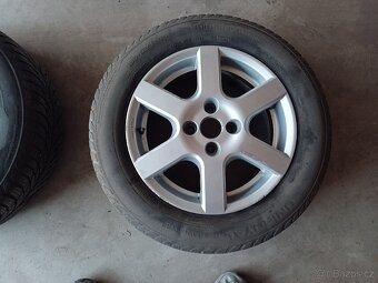 Alu 4x100 R15 ET38 6J15 obuto na celoroční 185/65/R15 - 4