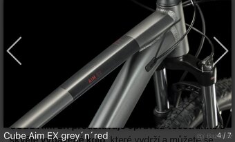 Horské kolo Cube AIM EX GREY/RED - 4