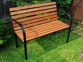 Zahradní lavička dřevěná. Nová - 4