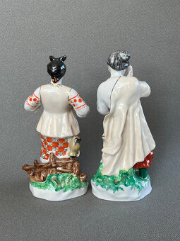 Párové sošky Karas a Odarka 24 cm, Kyjev USSR - 4