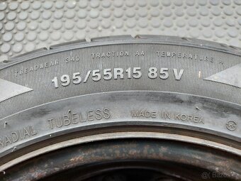 Rezerva 4x100 ET43 195/55 R15 Kumho 100% vzorek - 4