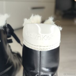 Kožené dámské zimní boty Calvin Klein, vel. 38 - 4