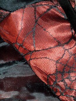 NOVÝ Halloween kostým dívčí upírské šaty - 4