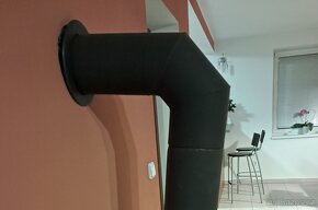 Roura/ koleno kouřová silnostěnná černá, pr. 150 mm/ 500mm/ - 4