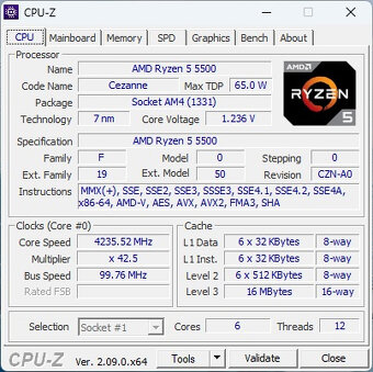 Herní PC - Ryzen 5500, 16GB RAM, 1TB NVME, 6600XT, WIN11 - 4