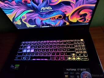 Nepoužitá 17" Katana,RTX-4060-8gb Mux,i7-13th,DDR5, M.2 1TB - 4