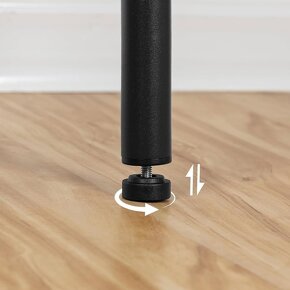 Černá barová stolička - 4