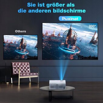 Filmový projektor Puxinat 4K 1080P WiFi Bluetooth - 4