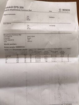 Repasované vstřiky Bosch  0445110243, Opel, Saab, fiat - 4